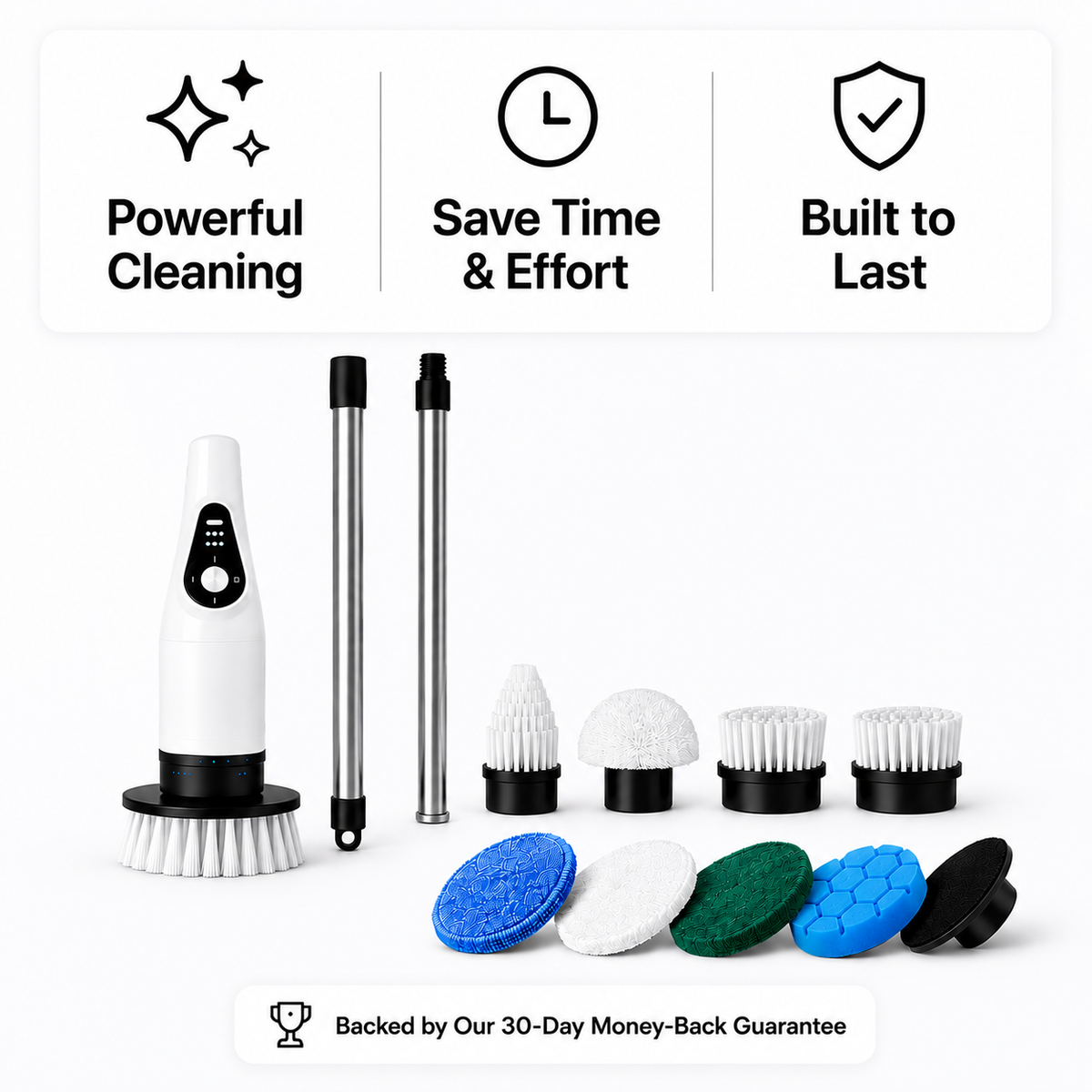 ScrubJet Pro V2 8-in-1 Electric Spin Scrubber