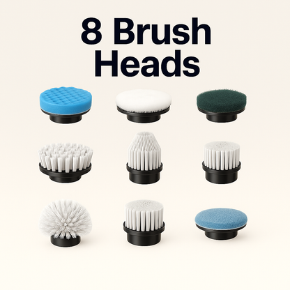 ScrubJet Pro V2 8-in-1 Electric Spin Scrubber
